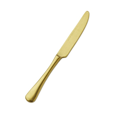 Bon Chef Como, Dinner Knife, Solid Handle, Satin Finish, 13/0, 9.13" - Gold Matte , set of 12 S4111GM